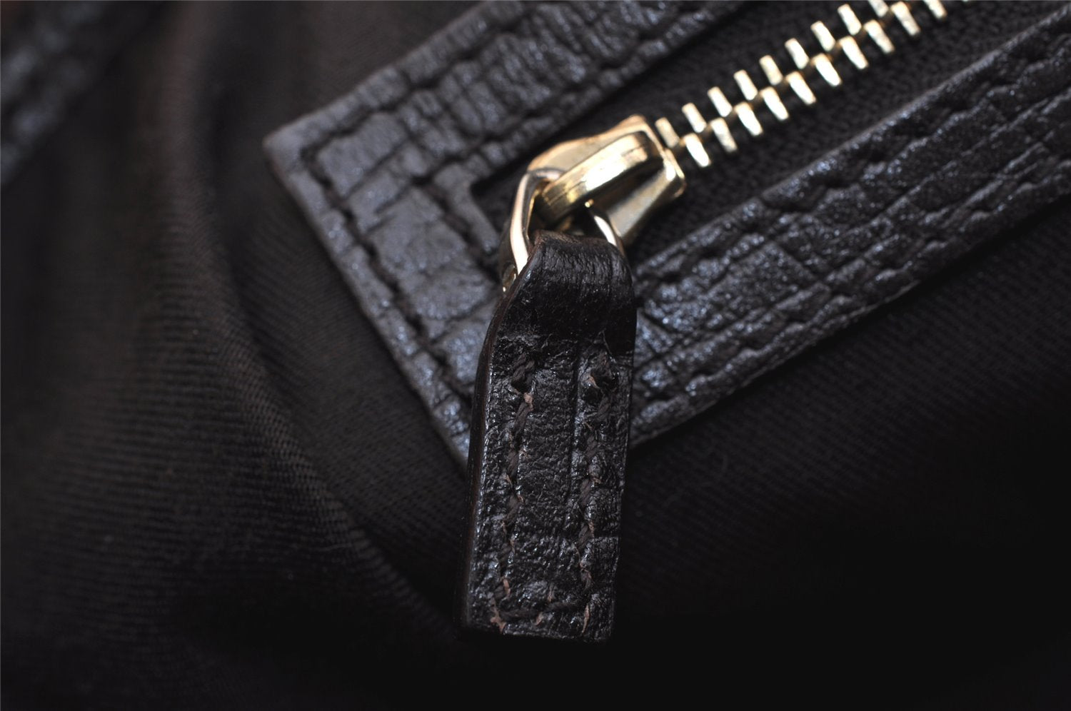 Authentic GUCCI Web Sherry Line Tote Bag GG Canvas Leather 137396 Brown 1081K