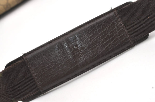 Authentic GUCCI Shoulder Cross Body Hand Bag GG PVC Leather 122373 Brown 1082K