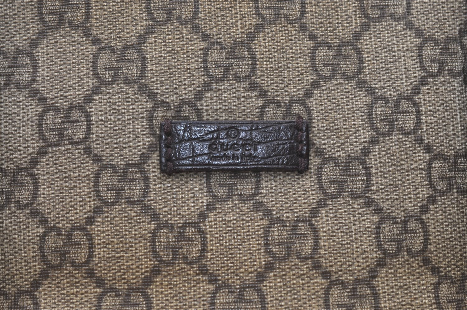 Authentic GUCCI Shoulder Cross Body Hand Bag GG PVC Leather 122373 Brown 1082K