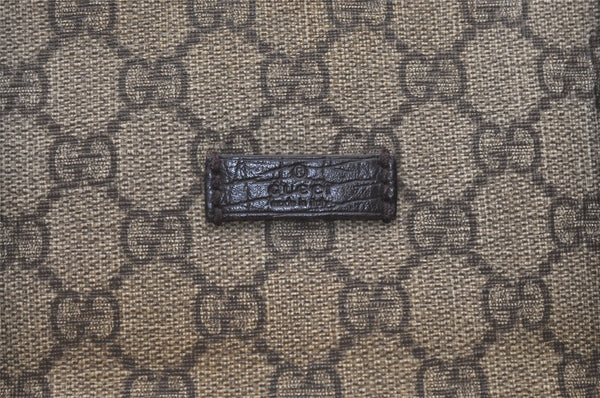 Authentic GUCCI Shoulder Cross Body Hand Bag GG PVC Leather 122373 Brown 1082K