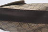 Authentic GUCCI Shoulder Cross Body Hand Bag GG PVC Leather 122373 Brown 1082K