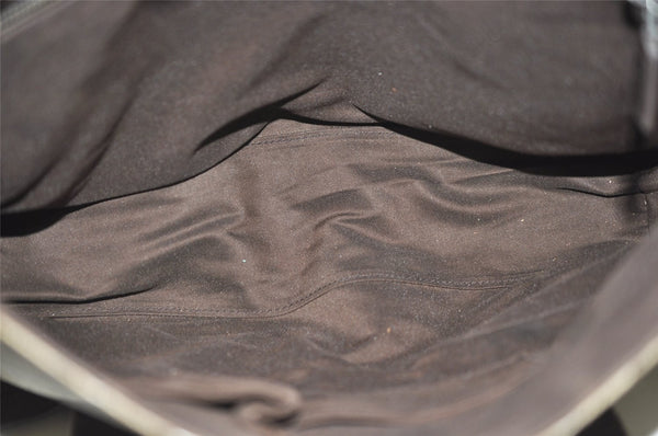 Authentic GUCCI Shoulder Cross Body Hand Bag GG PVC Leather 122373 Brown 1082K