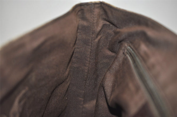 Authentic GUCCI Shoulder Cross Body Hand Bag GG PVC Leather 122373 Brown 1082K