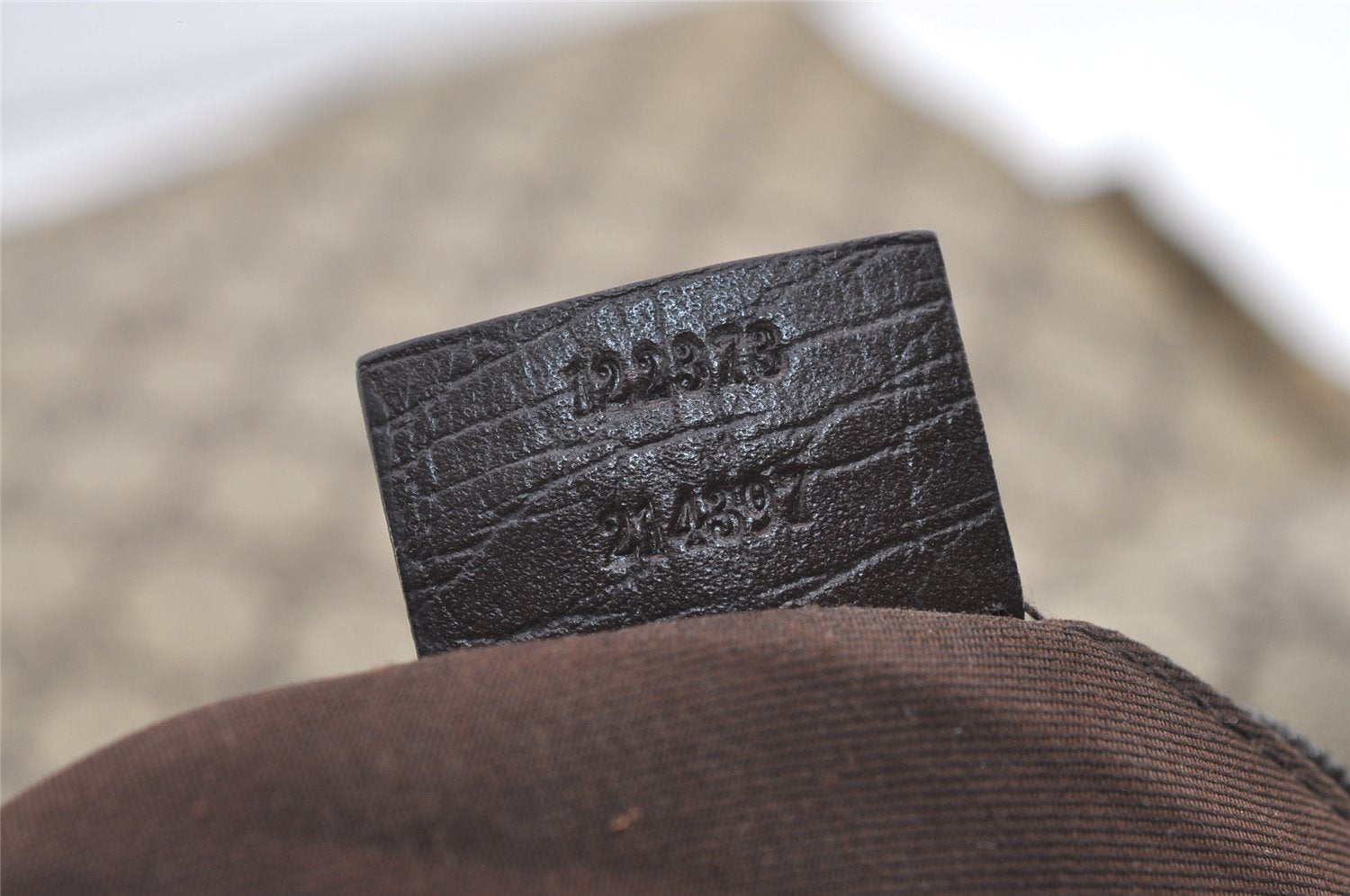 Authentic GUCCI Shoulder Cross Body Hand Bag GG PVC Leather 122373 Brown 1082K