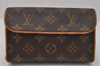 Auth Louis Vuitton Monogram Pochette Florentine Pouch Waist Bag M51855 LV 1083J