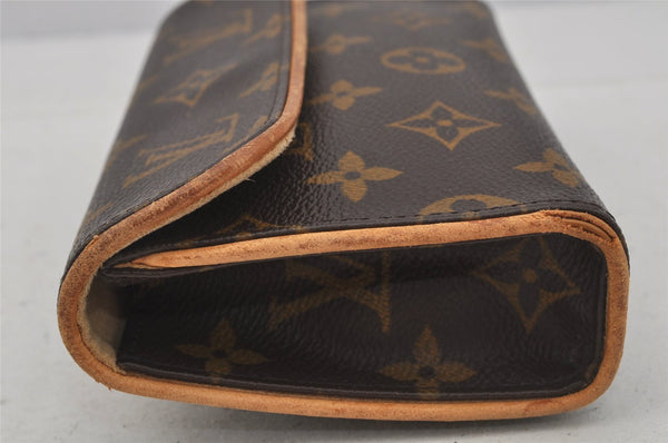 Auth Louis Vuitton Monogram Pochette Florentine Pouch Waist Bag M51855 LV 1083J