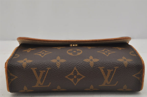 Auth Louis Vuitton Monogram Pochette Florentine Pouch Waist Bag M51855 LV 1083J