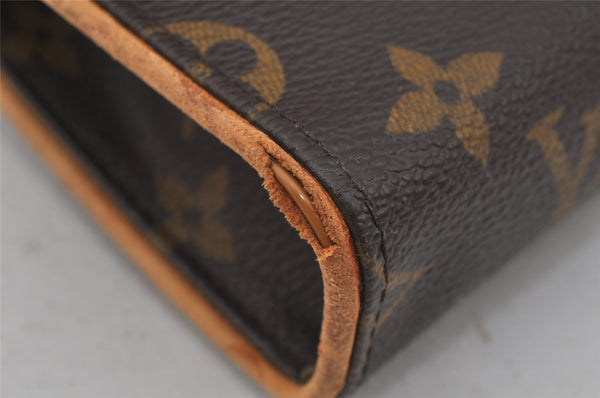 Auth Louis Vuitton Monogram Pochette Florentine Pouch Waist Bag M51855 LV 1083J