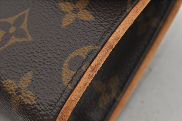 Auth Louis Vuitton Monogram Pochette Florentine Pouch Waist Bag M51855 LV 1083J