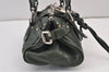 Authentic Chloe Mini Paddington Leather Shoulder Hand Bag Purse Green 1083K