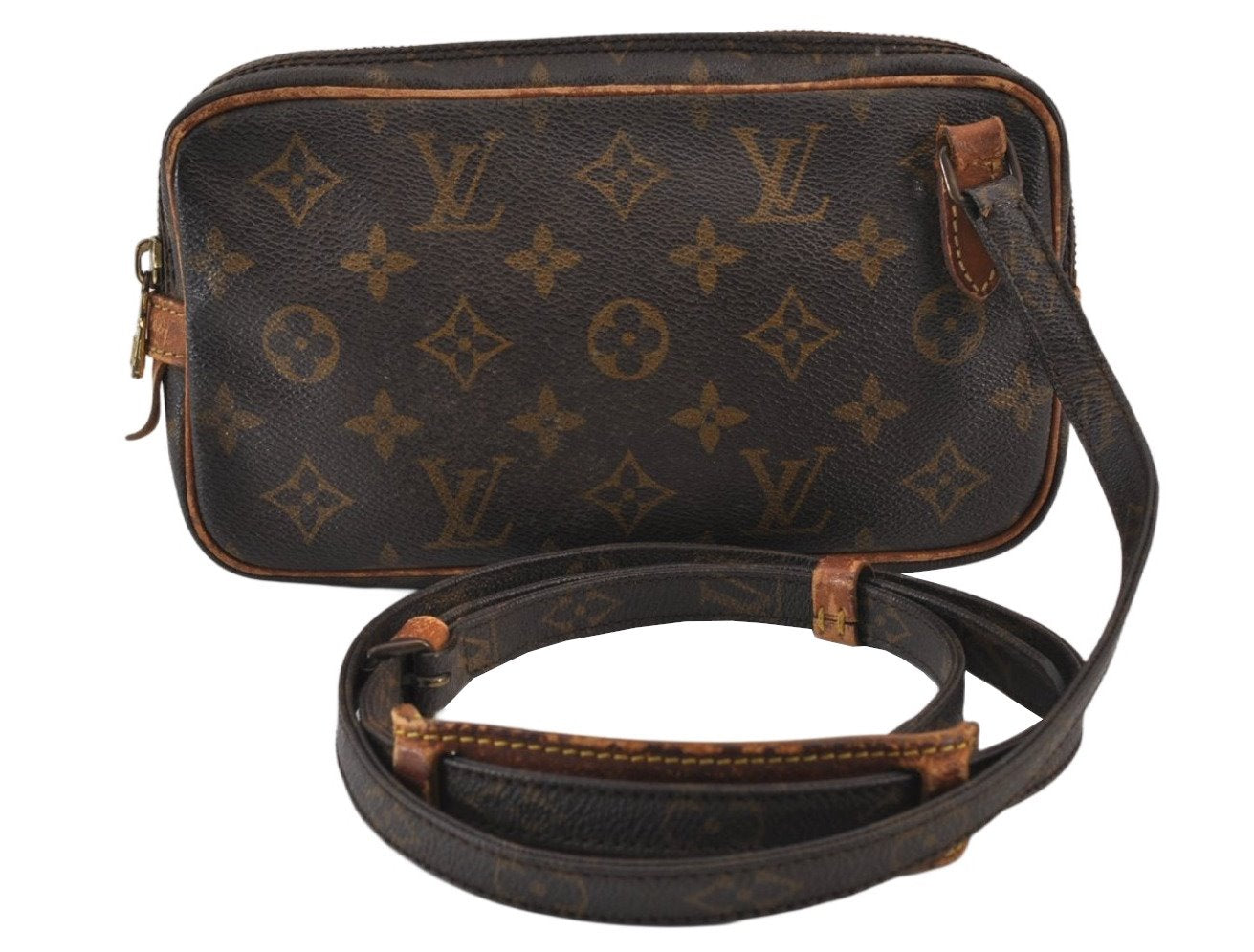 Auth Louis Vuitton Monogram Marly Bandouliere Shoulder Bag M51828 Junk 1084K