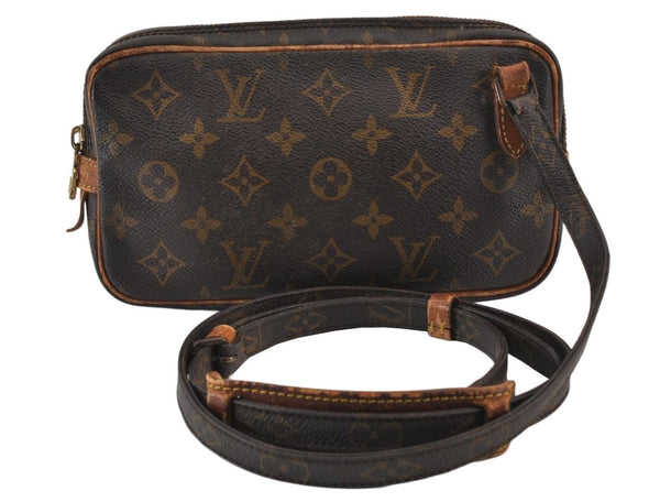 Auth Louis Vuitton Monogram Marly Bandouliere Shoulder Bag M51828 Junk 1084K