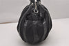 Authentic PRADA Vintage Nylon Tessuto Leather 2Way Hand Boston Bag Black 1085J