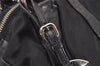 Authentic PRADA Vintage Nylon Tessuto Leather 2Way Hand Boston Bag Black 1085J