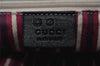 Authentic GUCCI Vintage Shoulder Tote Bag GG Canvas Leather 257275 Black 1085K