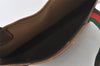 Authentic GUCCI Web Sherry Line Shoulder Tote Bag GG PVC Leather Brown 1086J