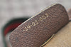 Authentic GUCCI Web Sherry Line Shoulder Tote Bag GG PVC Leather Brown 1086J