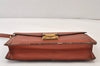 Auth Louis Vuitton Epi Pochette Sellier Dragonne Clutch Bag M52613 Brown 1087K