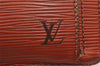 Auth Louis Vuitton Epi Pochette Sellier Dragonne Clutch Bag M52613 Brown 1087K