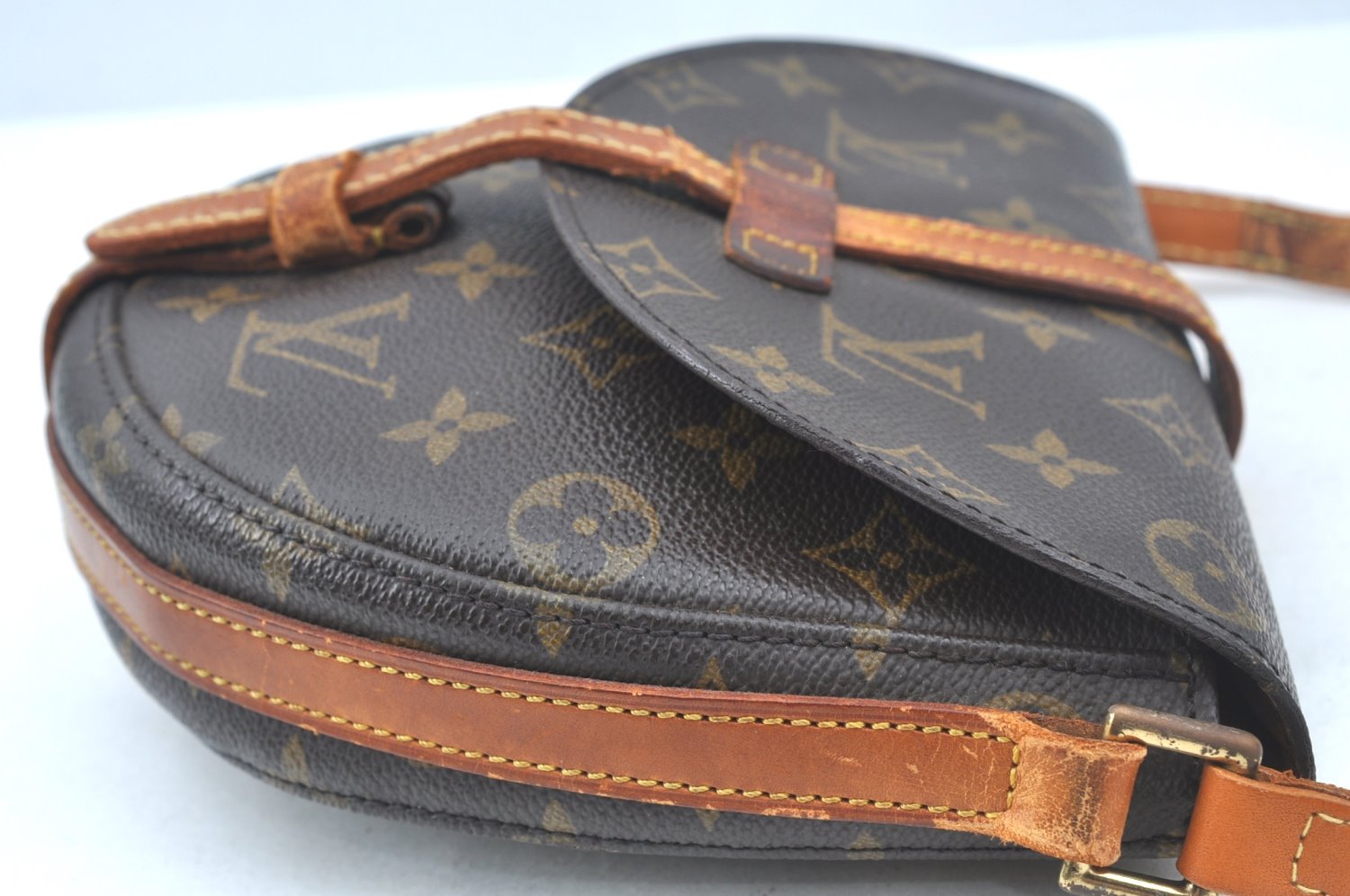 Authentic Louis Vuitton Monogram Chantilly PM Shoulder Bag M51234 Junk 1088J