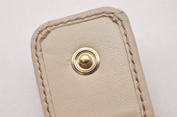 Authentic GUCCI Sherry Line Double G Bifold Wallet Leather 162759 White 1089I