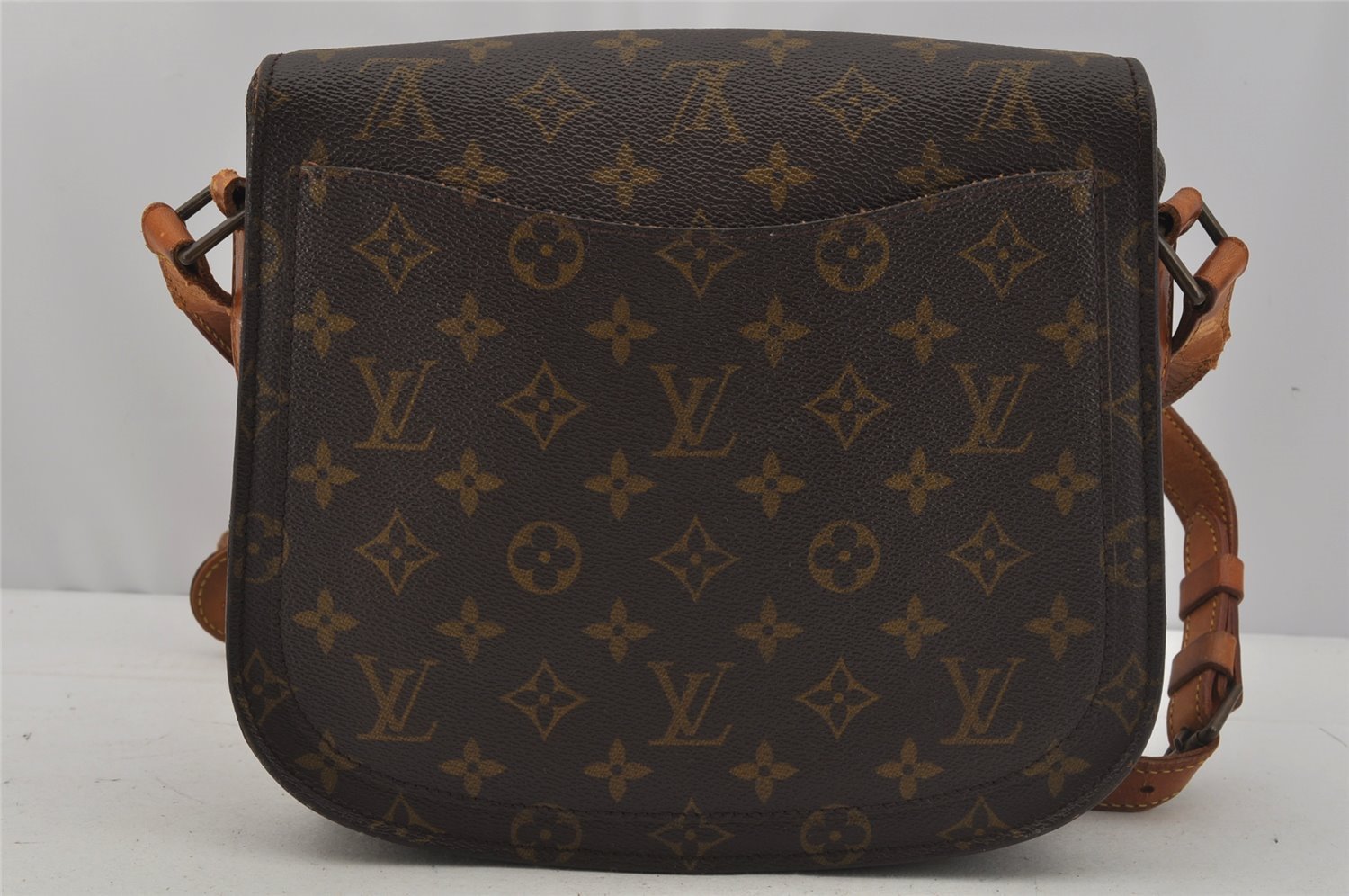 Authentic Louis Vuitton Monogram Saint Cloud GM M51242 Shoulder Cross Bag 1089J