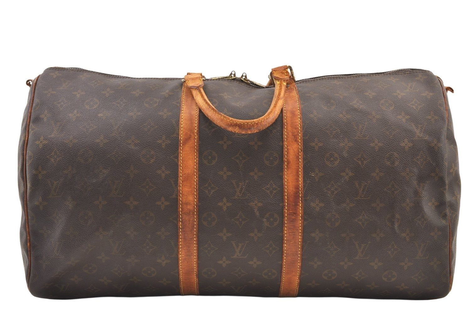 Authentic Louis Vuitton Monogram Keepall Bandouliere 55 M41414 Boston Bag 1089K