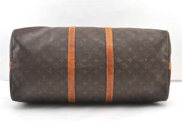 Authentic Louis Vuitton Monogram Keepall Bandouliere 55 M41414 Boston Bag 1089K