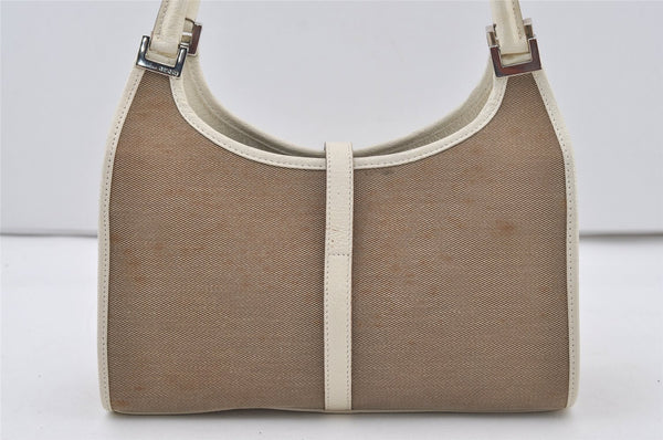Authentic GUCCI Jackie Shoulder Hand Bag Canvas Leather 0021068 Beige 1091J
