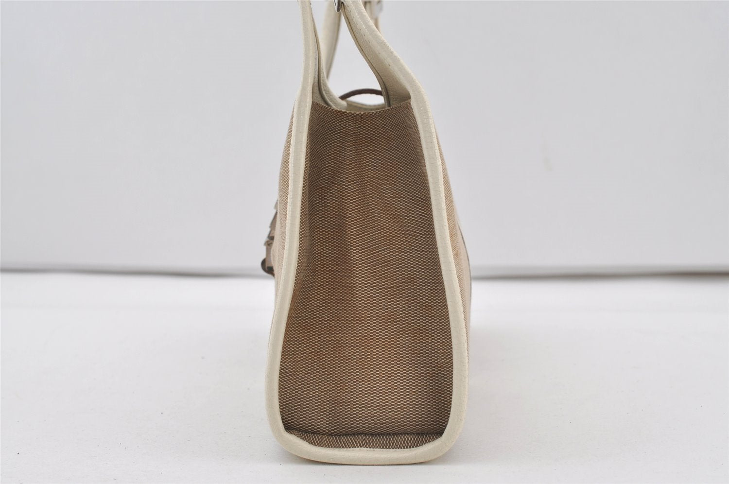 Authentic GUCCI Jackie Shoulder Hand Bag Canvas Leather 0021068 Beige 1091J