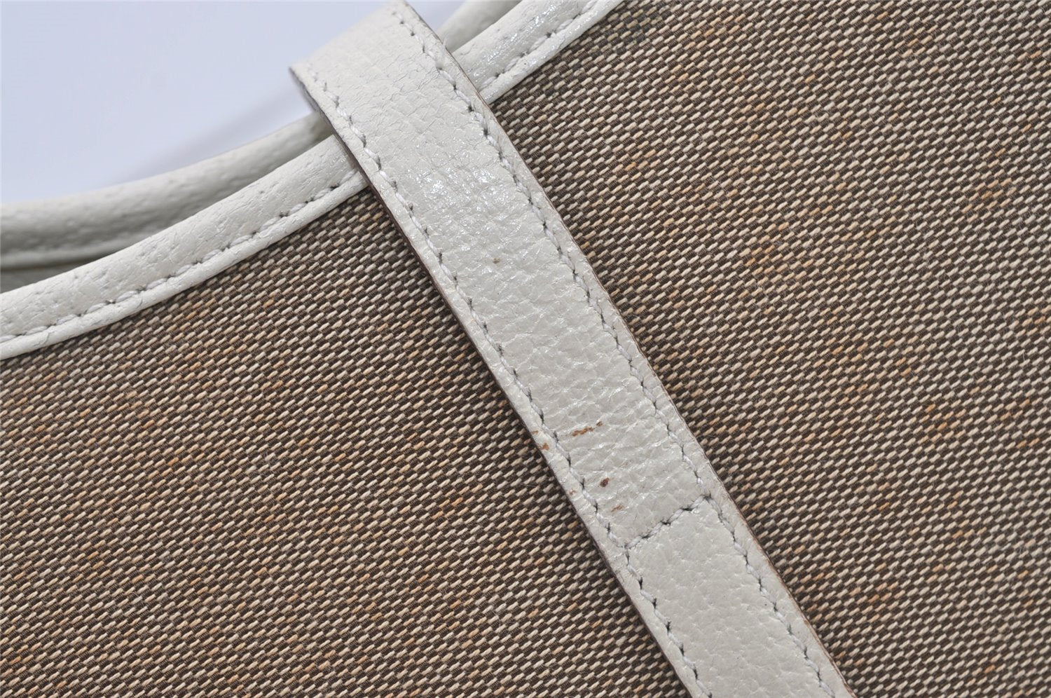 Authentic GUCCI Jackie Shoulder Hand Bag Canvas Leather 0021068 Beige 1091J