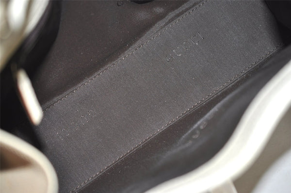 Authentic GUCCI Jackie Shoulder Hand Bag Canvas Leather 0021068 Beige 1091J