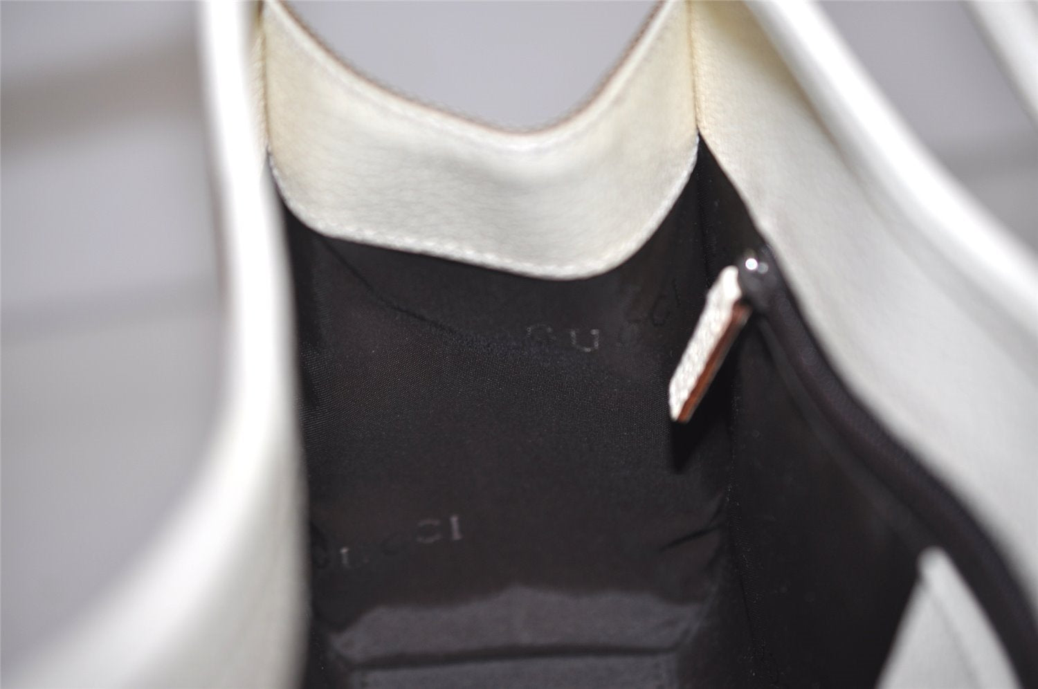 Authentic GUCCI Jackie Shoulder Hand Bag Canvas Leather 0021068 Beige 1091J