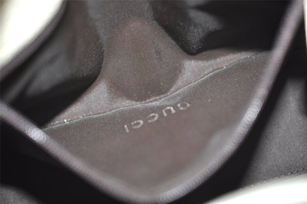 Authentic GUCCI Jackie Shoulder Hand Bag Canvas Leather 0021068 Beige 1091J