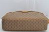 Authentic GUCCI Micro GG PVC Leather Shoulder Cross Body Bag Purse Brown 1091K
