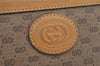 Authentic GUCCI Micro GG PVC Leather Shoulder Cross Body Bag Purse Brown 1091K