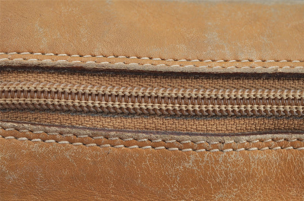 Authentic GUCCI Micro GG PVC Leather Shoulder Cross Body Bag Purse Brown 1091K