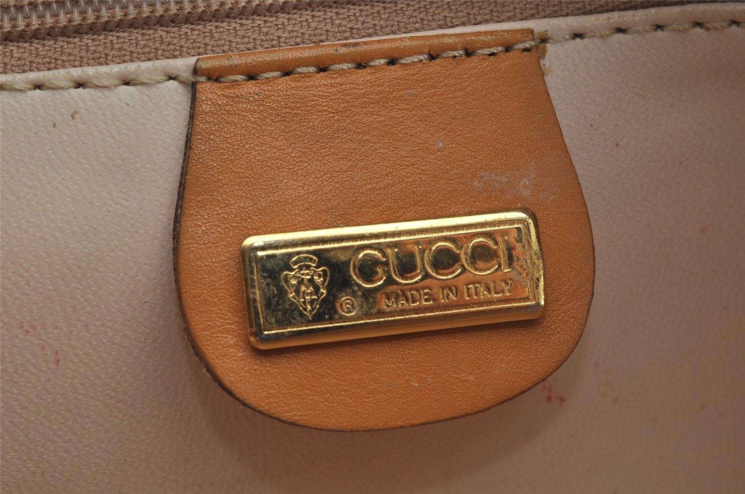 Authentic GUCCI Micro GG PVC Leather Shoulder Cross Body Bag Purse Brown 1091K