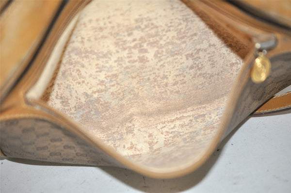 Authentic GUCCI Micro GG PVC Leather Shoulder Cross Body Bag Purse Brown 1091K