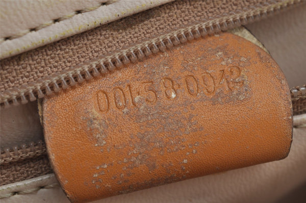 Authentic GUCCI Micro GG PVC Leather Shoulder Cross Body Bag Purse Brown 1091K