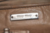Authentic MIU MIU Vitello Lux Leather 2Way Shoulder Hand Bag RNN955 Beige 1093I