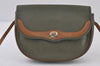 Authentic Christian Dior Shoulder Cross Body Bag Leather Khaki Green CD 1093J