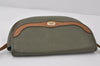 Authentic Christian Dior Shoulder Cross Body Bag Leather Khaki Green CD 1093J