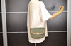 Authentic Christian Dior Shoulder Cross Body Bag Leather Khaki Green CD 1093J