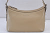 Authentic BURBERRY Vintage Leather Shoulder Hand Bag Purse Beige 1093K