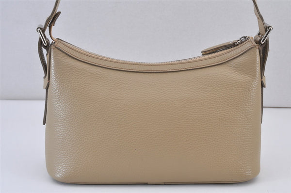 Authentic BURBERRY Vintage Leather Shoulder Hand Bag Purse Beige 1093K