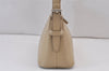 Authentic BURBERRY Vintage Leather Shoulder Hand Bag Purse Beige 1093K