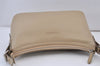Authentic BURBERRY Vintage Leather Shoulder Hand Bag Purse Beige 1093K