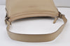 Authentic BURBERRY Vintage Leather Shoulder Hand Bag Purse Beige 1093K