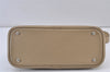 Authentic BURBERRY Vintage Leather Shoulder Hand Bag Purse Beige 1093K